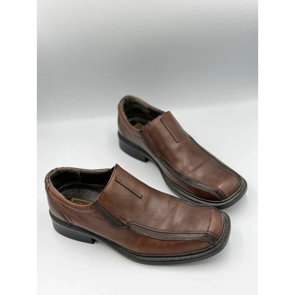 Clarks Escalade Step Leather Loafer Dress Shoe Men's Size 9M Brown 78872 Classic